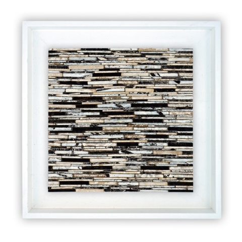 Panou decorativ lemn, Tec, Besar White