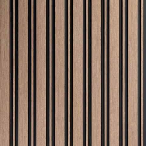 Panou riflaj decorativ 3D Milo, Oak Sonoma, 11.6x1.2x270 cm - Img 3