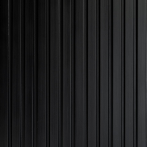 Panou riflaj decorativ 3D Olmo, Negru, 12.2x1.2x270 cm - Img 3