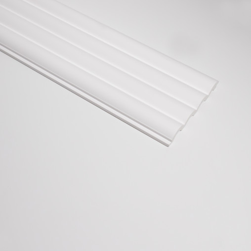 Panou riflat 3D Luna, Alb, 270x12 cm, Lamelio - Img 3
