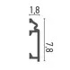 Plinta polimer rigid HCR507 - 7.8x1.8x200 cm - Img 2