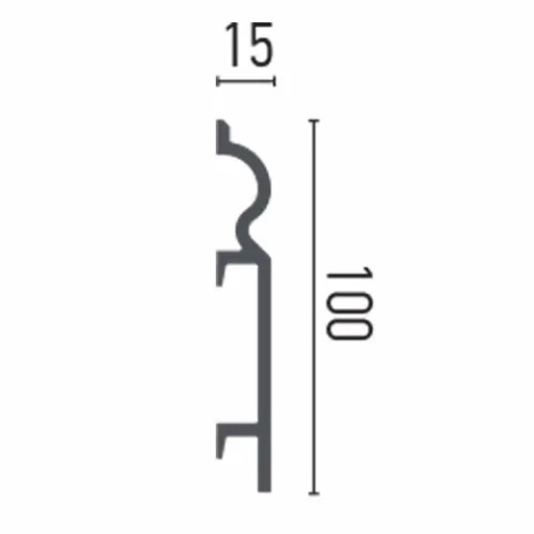 Plinta polimer rigid HCR513-10x1.5x200 cm - Img 2