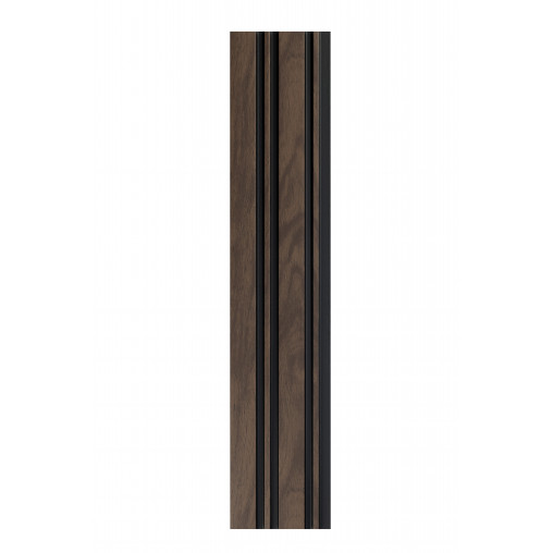 Profil dreapta pentru panou riflat 3D Milo, Walnut, 270x2.6cm, Lamelio
