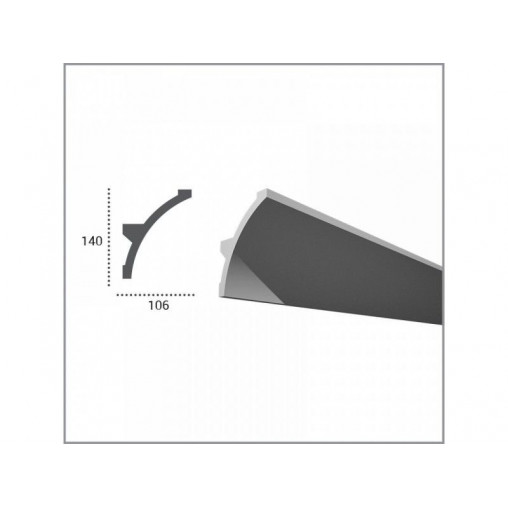 Profil pentru banda LED din poliuretan Flexibil KF708F - 14x10.6x200 cm - Img 2