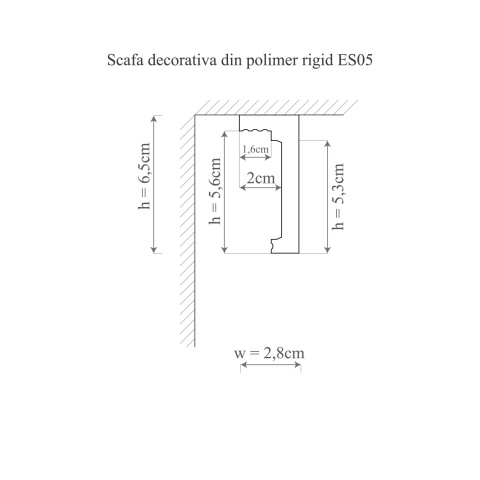 Scafa polimer rigid, Manavi, ES5 - 6.5x2.8x200 cm - Img 2