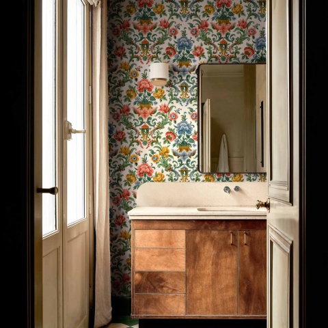 Tapet Aranjuez Damask, Coral, Coordonne, 5mp / rola