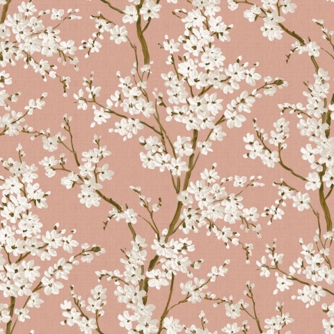 Tapet Cherry Blossom, Rose, Coordonne 5mp / rola - Img 2