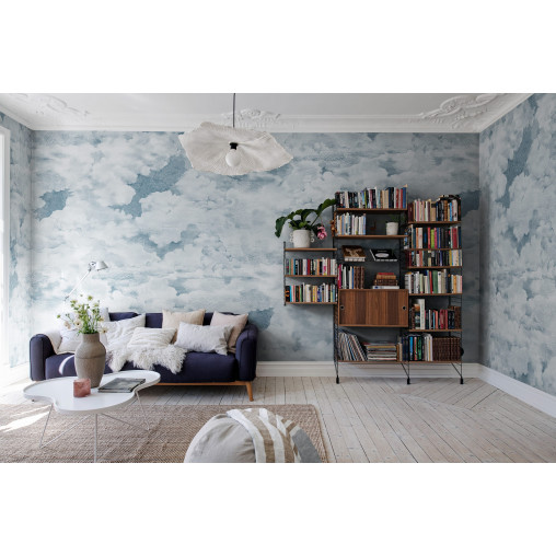 Tapet Chubby Clouds, Soft Blue, Rebel Walls