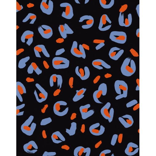 Tapet lavabil Funky Leopard, Black, TresTintas 5mp / rola - Img 2
