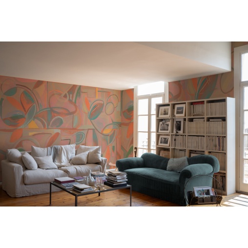 Tapet lavabil Giant Abstract, Pink, TresTintas
