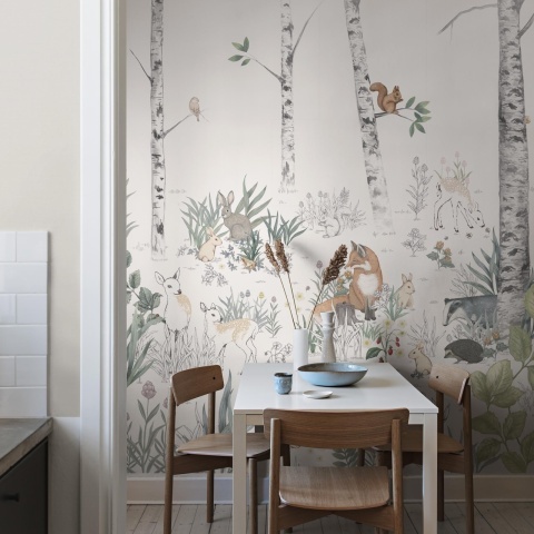 Tapet lavabil, Magic Forest Mural 7481, 1.3mp / rola - Img 2
