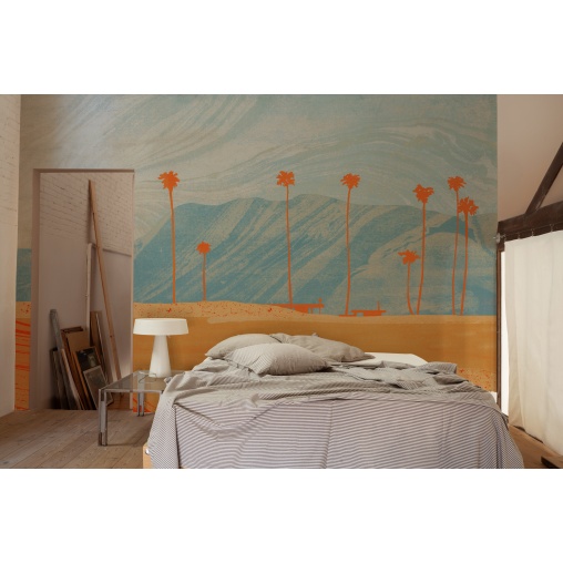 Tapet lavabil Palms View, Light Blue, TresTintas