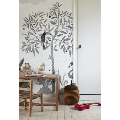 Tapet lavabil Wilton Graphite, Sandberg