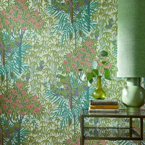 Tapet, Macaw, Olive Green, 1838 Wallcoverings, 5.3mp / rola - Img 2