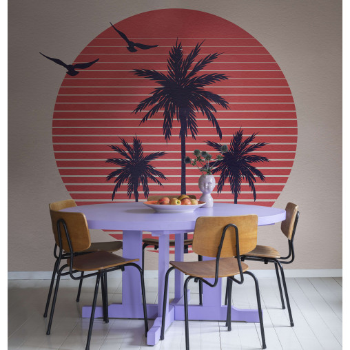 Tapet Palms Soft Pink, Rebel Walls
