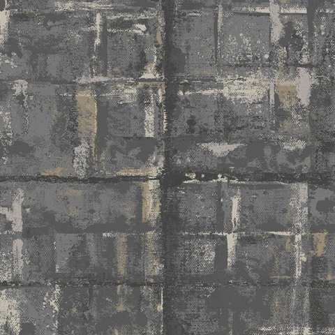 Tapet, Patina, Jet Black Luxury Textured, 1838 Wallcoverings, 5.3mp / rola - Img 2