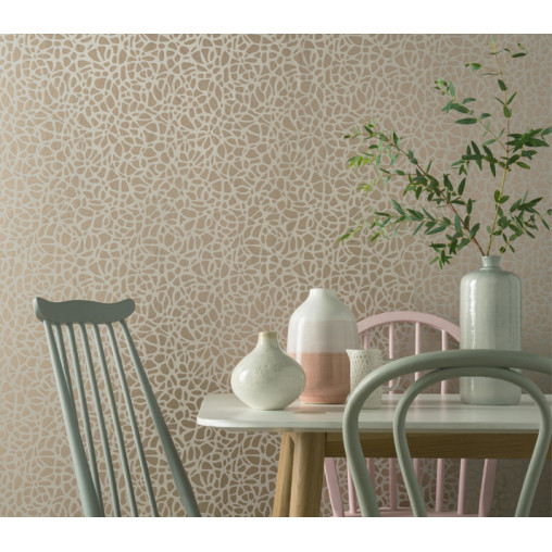 Tapet Pebble, Beach Rose Gold Luxury Patterned, 1838 Wallcoverings, 5.3mp / rola