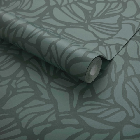 Tapet, Purity, Forest Green Luxury Patterned, 1838 Wallcoverings, 5.3mp / rola - Img 2