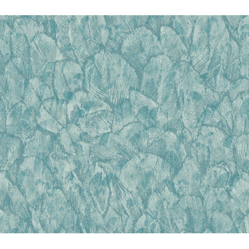 Tapet Tranquil, Seafoam Green Luxury Feather, 1838 Wallcoverings, 5.3mp / rola - Img 2