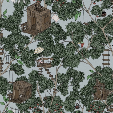 Tapet Treehouse, Summer, Rebel Walls - Img 2