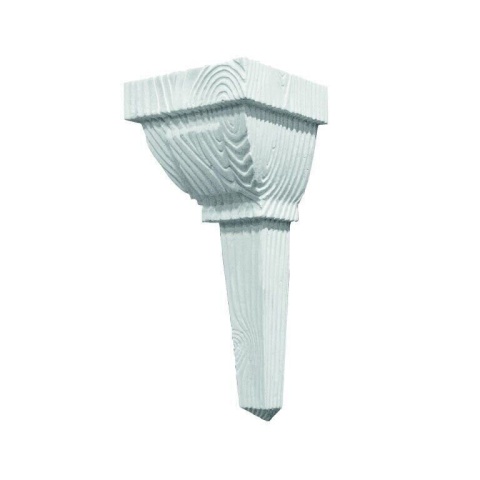 Consola decorativa din poliuretan, alb, modern, E046W - 14x13x31 cm - Img 2