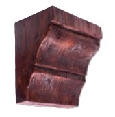 Consola decorativa din poliuretan, rosu, modern, ED035R - 19x13x20 cm
