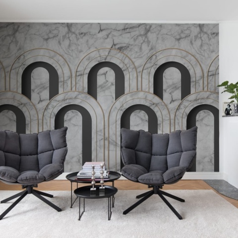Fototapet, 3D Arch Deco, Marble, Rebel Walls - Img 3