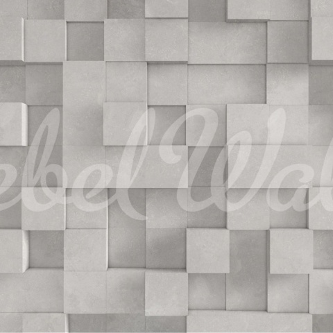 Fototapet, 3D Boxes, Gray, Rebel Walls - Img 4