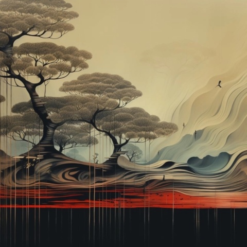 Fototapet Abstract Imagination Baobab Rêve IB106