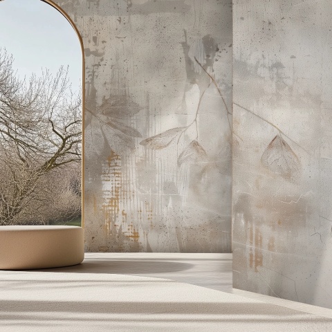 Fototapet Artistic Marron et Beige Trace Rêve MT204 - Img 2
