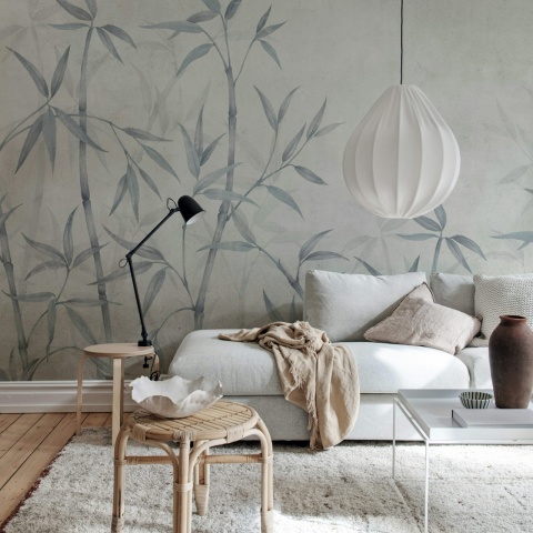 Fototapet, Bamboo Horizon, Blue, Rebel Walls - Img 3