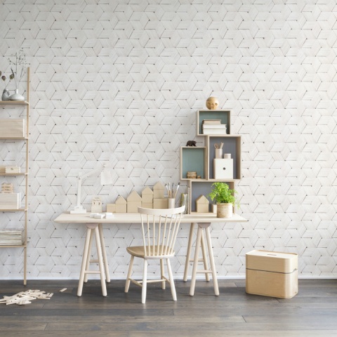 Fototapet, Birch Bark Braids, White, repetitiv, Rebel Walls - Img 6