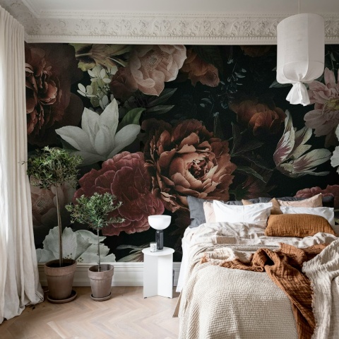 Fototapet, Blooming Bouquet, Dark, Rebel Walls
