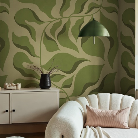 Fototapet, Bold Botanica, Light Green, Rebel Walls - Img 3