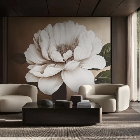 Fototapet Botanic Beige Naturel Majeste Rêve BNM203 - Img 2