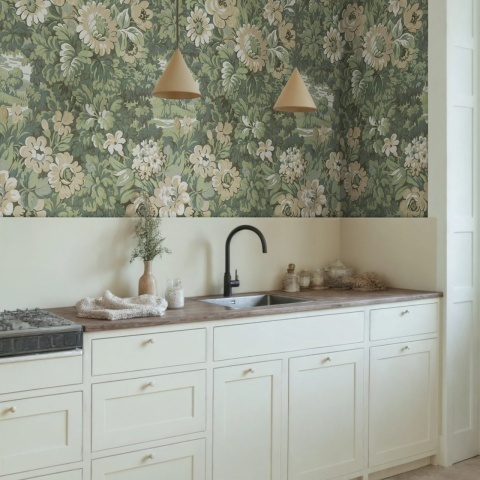 Fototapet, Botanical Manor, Peach, Rebel Walls