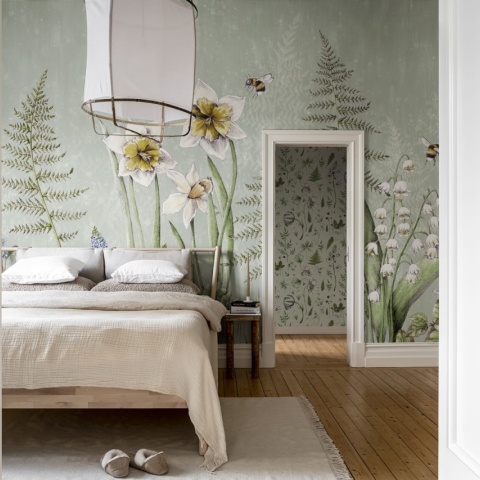 Fototapet, Bumblebee, Green, Rebel Walls - Img 3