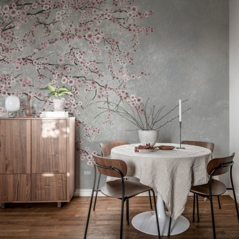 Fototapet, Calm Tree, Pink, Rebel Walls