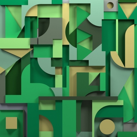 Fototapet, Caroline, Green, Rebel Walls - Img 2