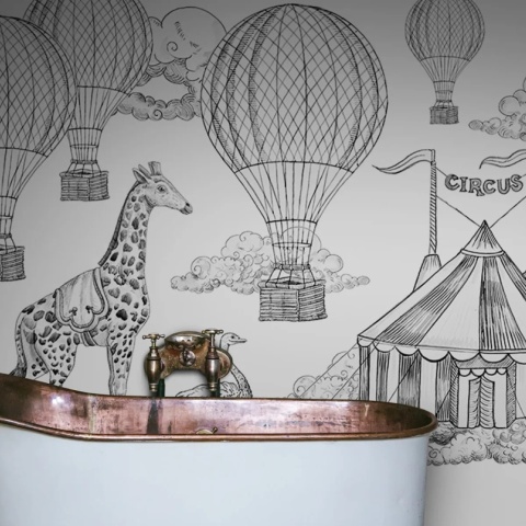 Fototapet, Circus Horizon, Graphite, Rebel Walls - Img 6