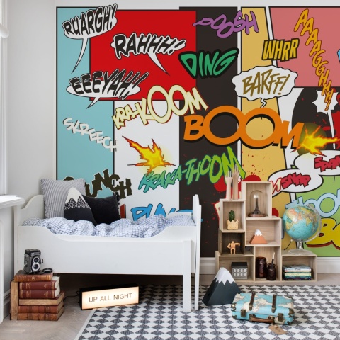 Fototapet, Comics, Rainbow, Rebel Walls