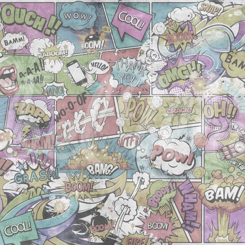 Fototapet, Comics, Vintage, Rebel Walls - Img 2