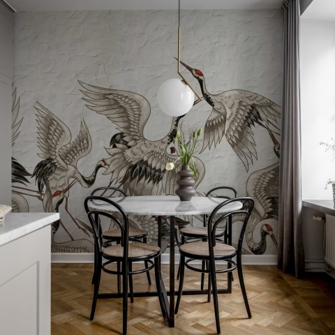 Fototapet, Crain Birds, Sand, Rebel Walls