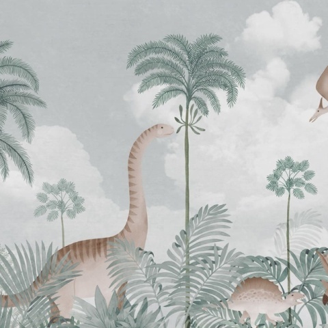 Fototapet, Dinosaur World, Gray, Rebel Walls - Img 2