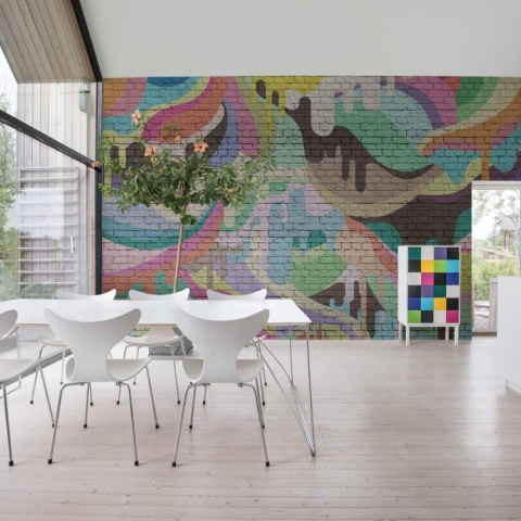 Fototapet, Dripping Rainbow, Rebel Walls - Img 6