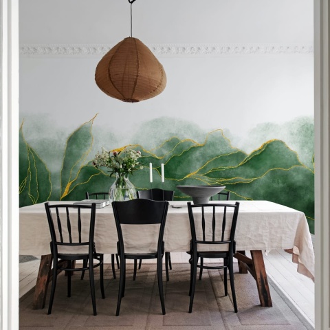Fototapet, Emerald Leaves, Rebel Walls - Img 3