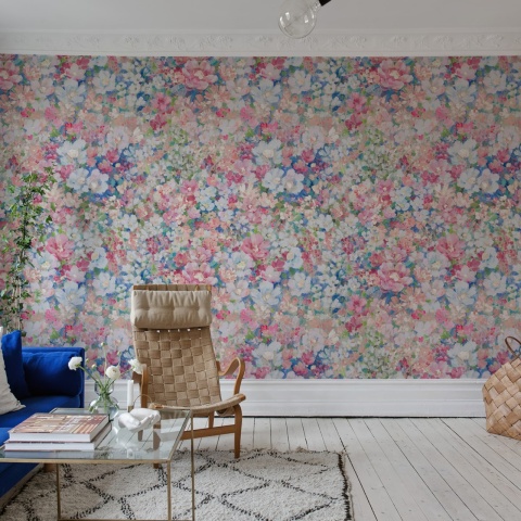 Fototapet, Flowerhaze, Pink, Rebel Walls