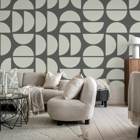 Fototapet, Geometry Shapes, Ash, Rebel Walls