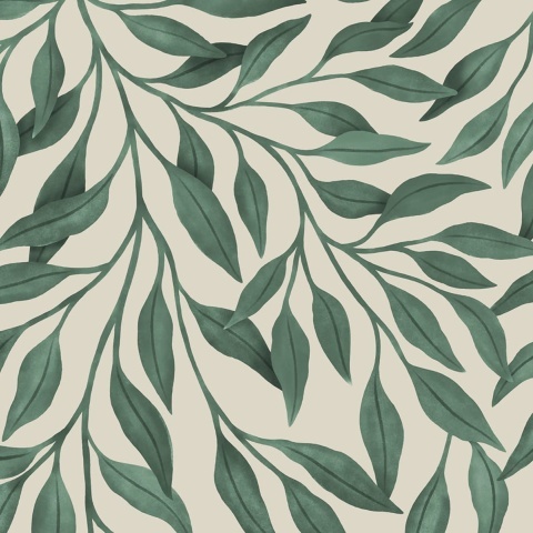 Fototapet, Giant Leaves, Dark Green, Rebel Walls - Img 2