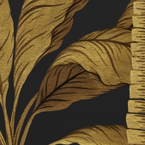 Fototapet, Golden Palms, Black, Rebel Walls - Img 4